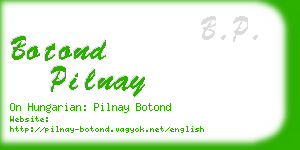 botond pilnay business card